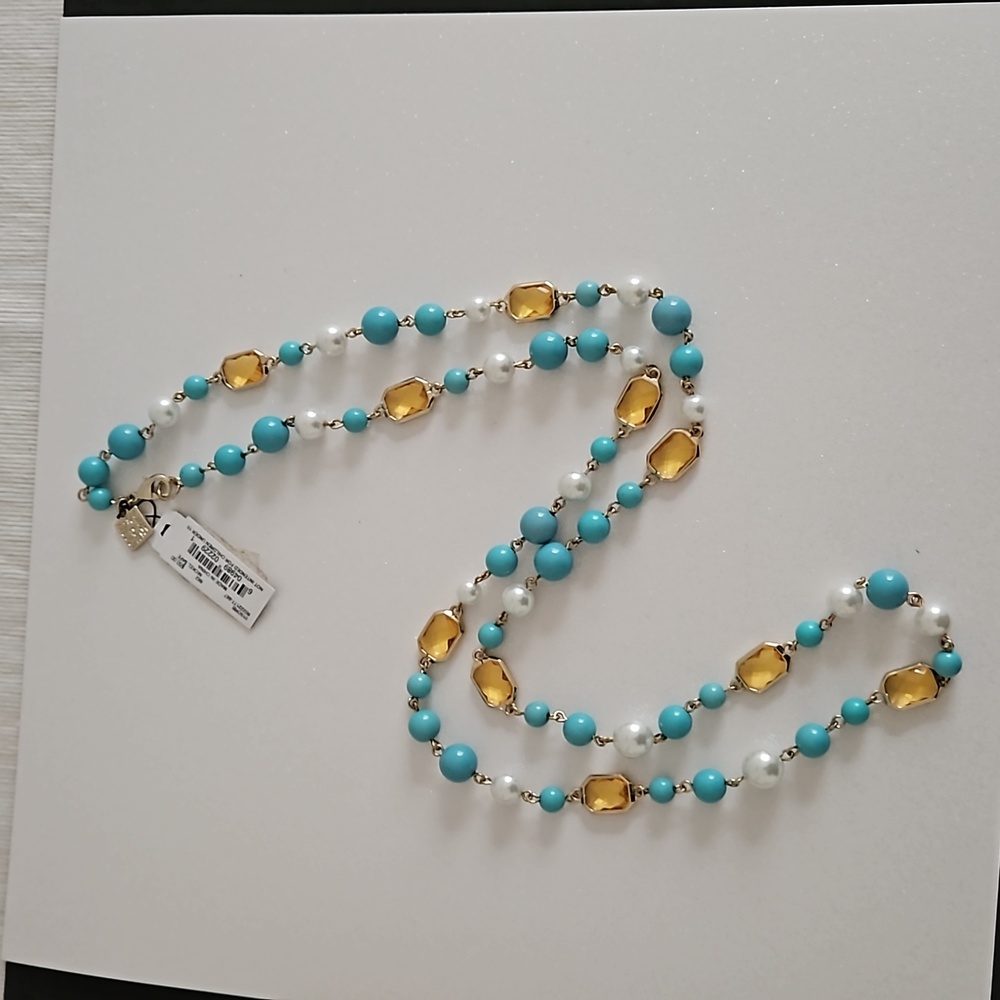 Vintage Anne Klein Bead & Jewel Necklace